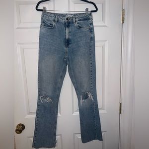 ZARA straight cut jeans with rips